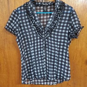 The 1955 Vintage Collection Sheer Plaid Blouse